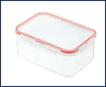 Inomata 1300ml 4-button long fresh-keeping compact box made in Japan