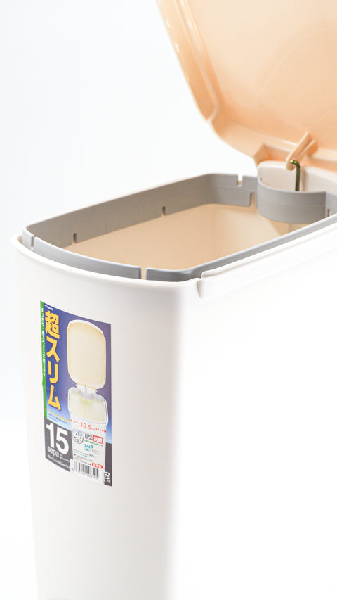 日本製 Tonbo 15L 窄身腳踏垃圾筒