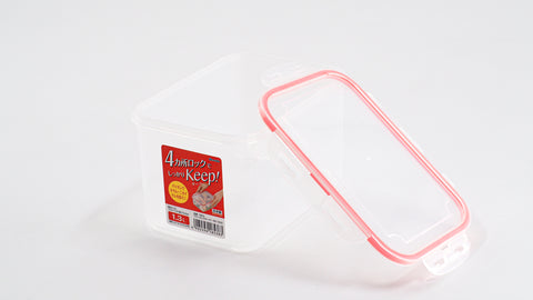 日本製 Inomata 1300ml 4扣高身保鮮密實盒