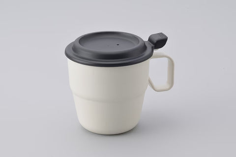 日本製 Inomata 有蓋微波爐杯 (白)