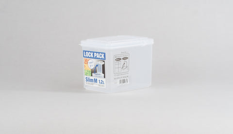 日本製 Sanada 1.2L 揭蓋食物盒 Slim M