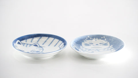 虎斑貓10cm醬油碟 (日本製)