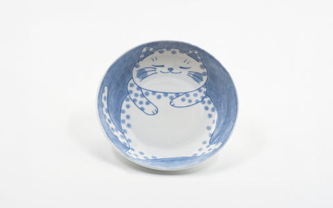 Spotted cat 16.5cm dish (made in Japan)