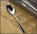 Slim-line stainless steel spoon (made in Japan)