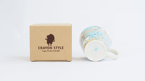 蠟筆小新陶瓷杯340ml-夏(日本製)