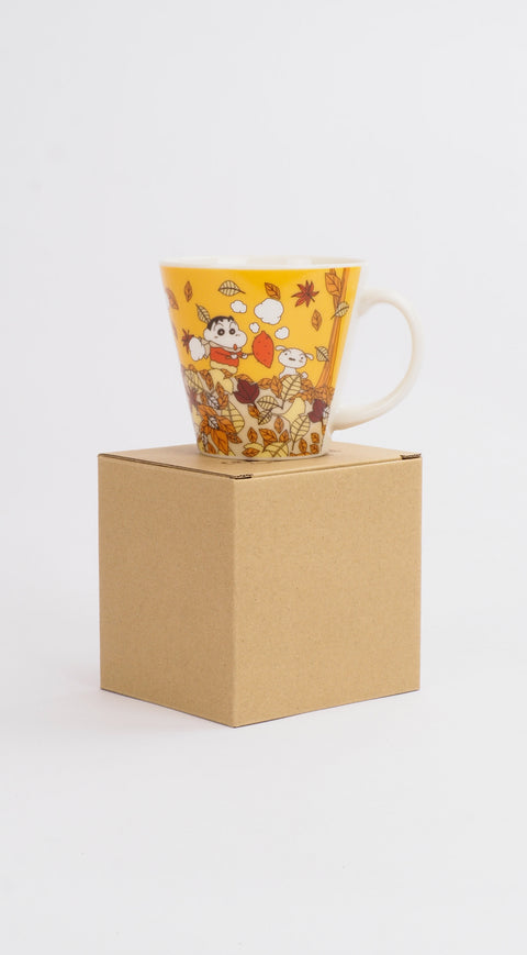 蠟筆小新陶瓷杯340ml-秋(日本製)